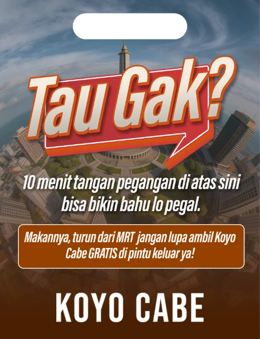 The "Tau Gak?" poster edit of the campaign